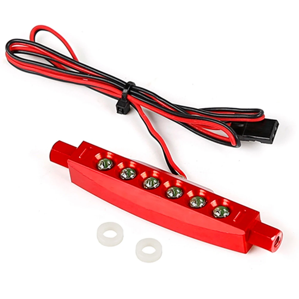 Nuovo per Baja CNC LED Fanale posteriore Lampada per 1/5 ROVAN KM Hpi Baja 5B Rc Parte di auto, Rosso