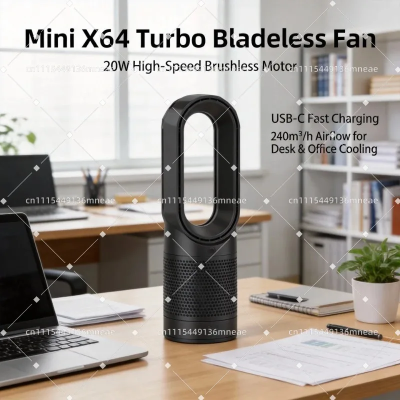 Small Desktop Air Circulation Device Brushless Motor Indoor Office Desktop Temperature Reduction Air Circulating Accessory