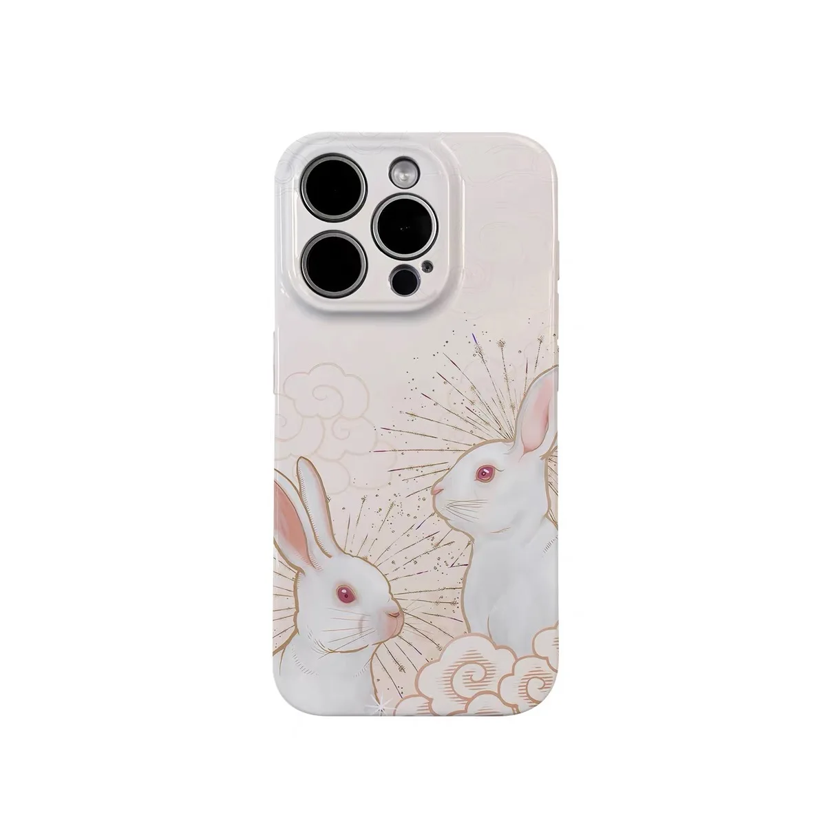 

Ins Korean Pink Cartoon Rabbit Case for IPHONE 17 16ProMax 15 14 13 12 11 PRO Plus Acrylic TPU Two in One Magnetic Phone Cases