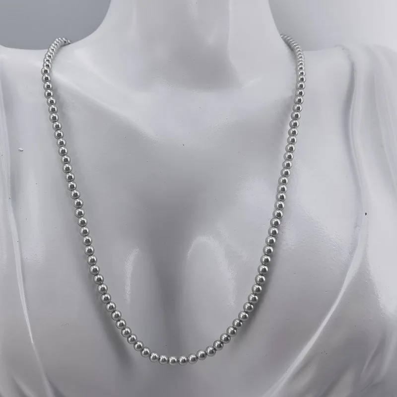 

WJEB Necklace Selected Pearls 925 Pure Silver Chains Fashion Gift Wedding Party