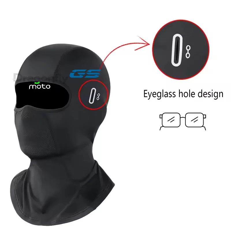 For BMW R1200GS R1250GS R 1200GS R1250 GS R 1250 LC ADV Motorcycle Windproof UV Protective Mask Black Balaclava Mask