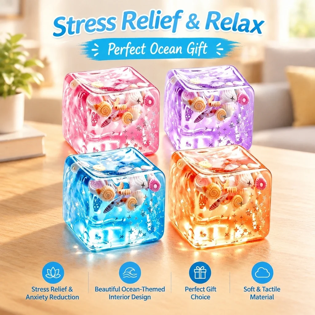 Soft ocean stress relieving ball, home and office decoration to relieve stress and anxiety, gift decoration