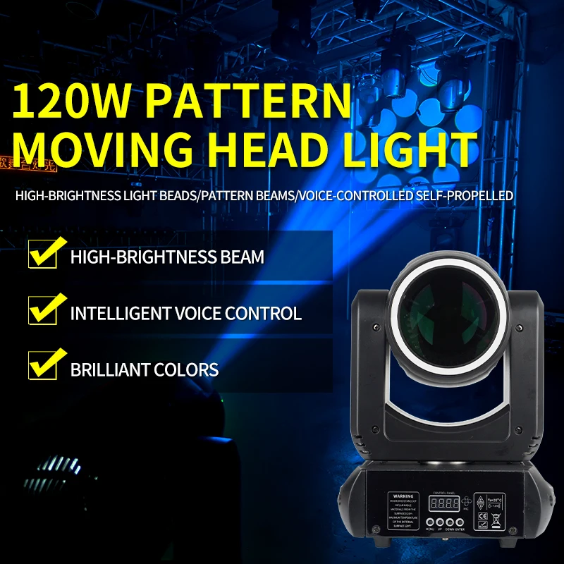 2026 150W LED Moving Head Beam Light DMX512 Party Moving Head Light 9+13 Channel Stage Effect Light for KTV Bar Show