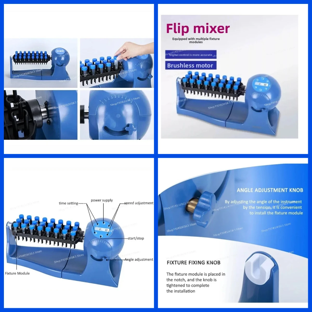 LM1 inverted mixing shaker 10-80 rpm, laboratory vortex mixing instrument