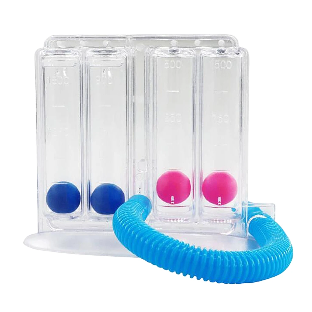 Lung Exerciser Breathing Device Clear Airway PVC Incentive Spirometer Respiratory Equipment for Adult Home Use