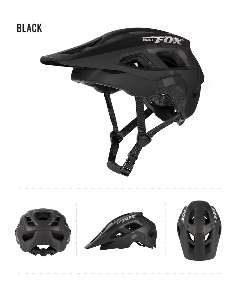 BATFOX MTB-Helm, Fahrradhelm, Integral geformter Helm, Capacete Fox, Casco Bicicleta, MTB-Mountainbike-Zubehör – Detail 20