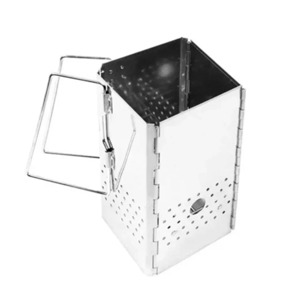 

Портативный угольный стартер из нержавеющей стали, уличный гриль для барбекю, пожарный стартер, складная угольная печь, гриль для барбекю, нагревательная печь