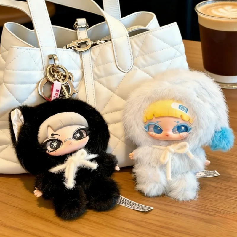 

VINLAA Rabbit Style Vinyl Doll Plush Keychain Trendy Blind Box Figure Fluffy Stuffed Toy Collectible Birthday Gift For Girls