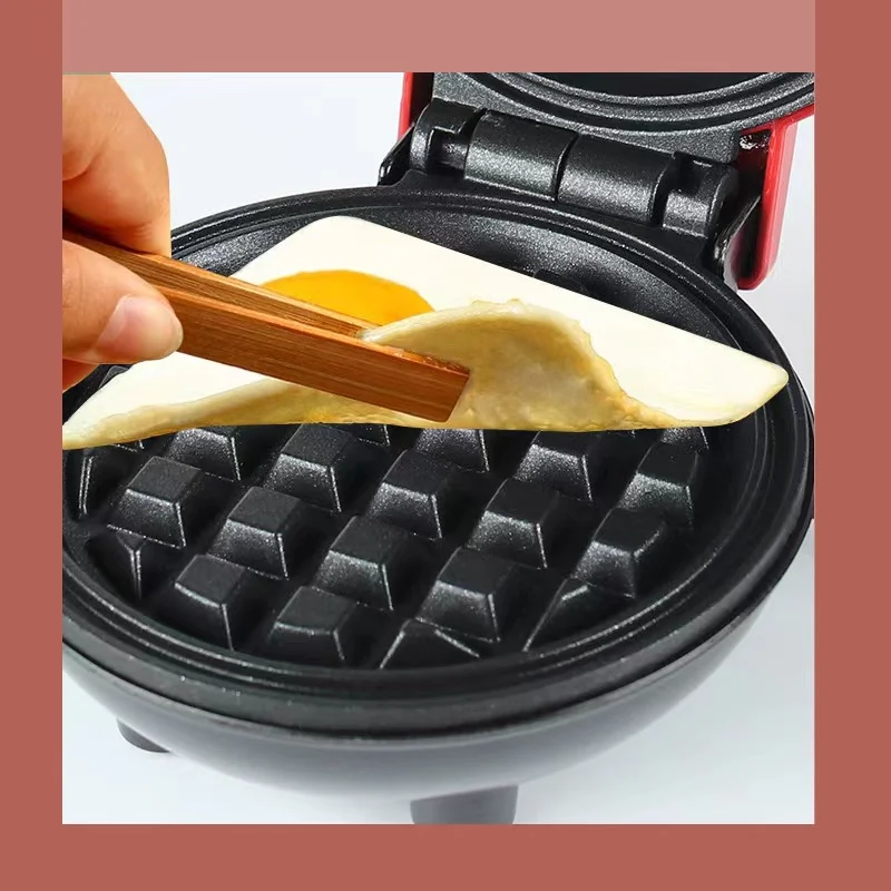 Breakfast toaster with double-sided heating device, multifunctional waffle making device