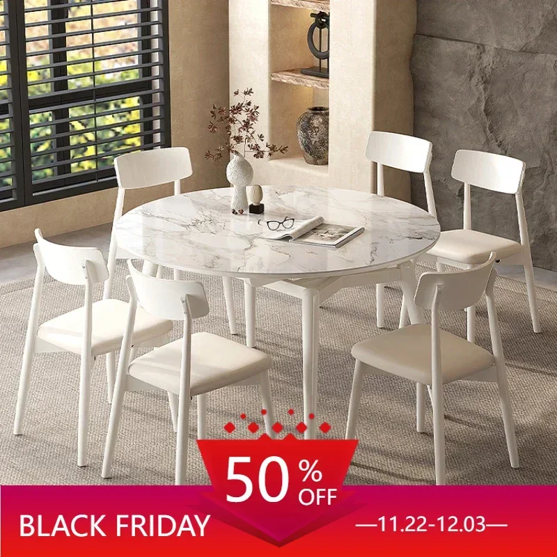 

Design Slate Kitchen Tables Luxury Round Extendable Simple Dining Table Nordic Retro Tavoli Da Pranzo Small Furniture HD50CZ