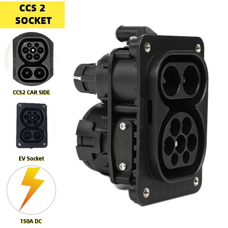 150A DC Electric Vehicle Type 2 CCS2 Socket EV Cable Plug To CCS Combo 2 Male Socket Fast Charging for EVSE Car Charger