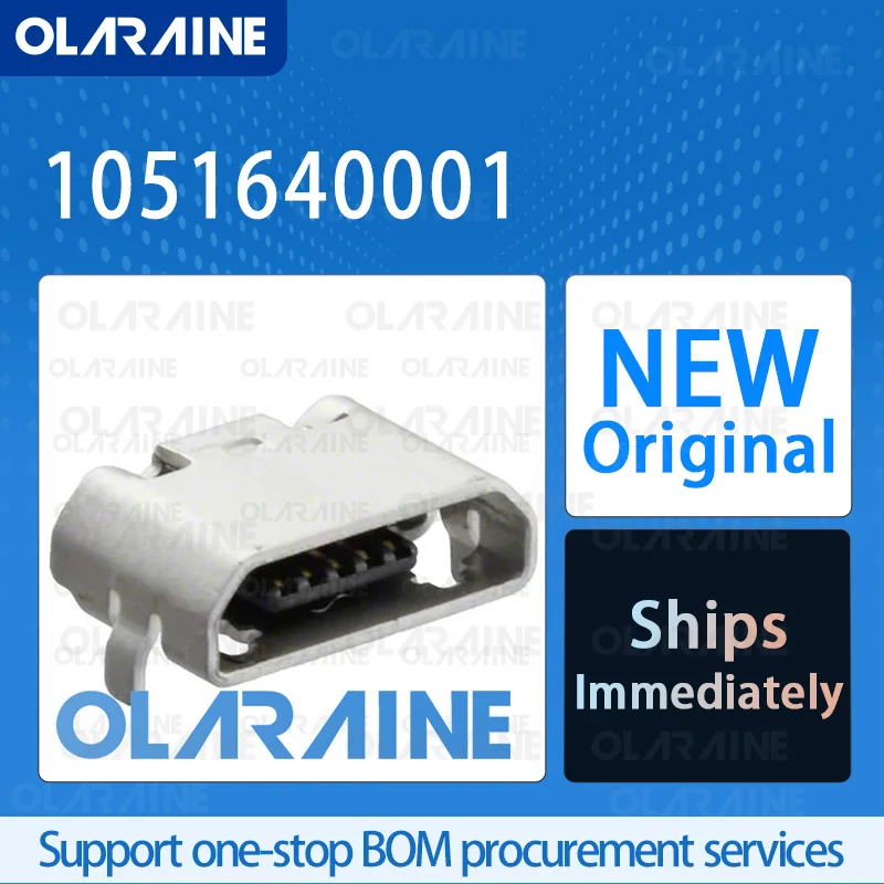 

20/50/100Pcs 1051640001 100% brand new and original IC chip USB connector 5 Contact 1.8 A 30 VAC