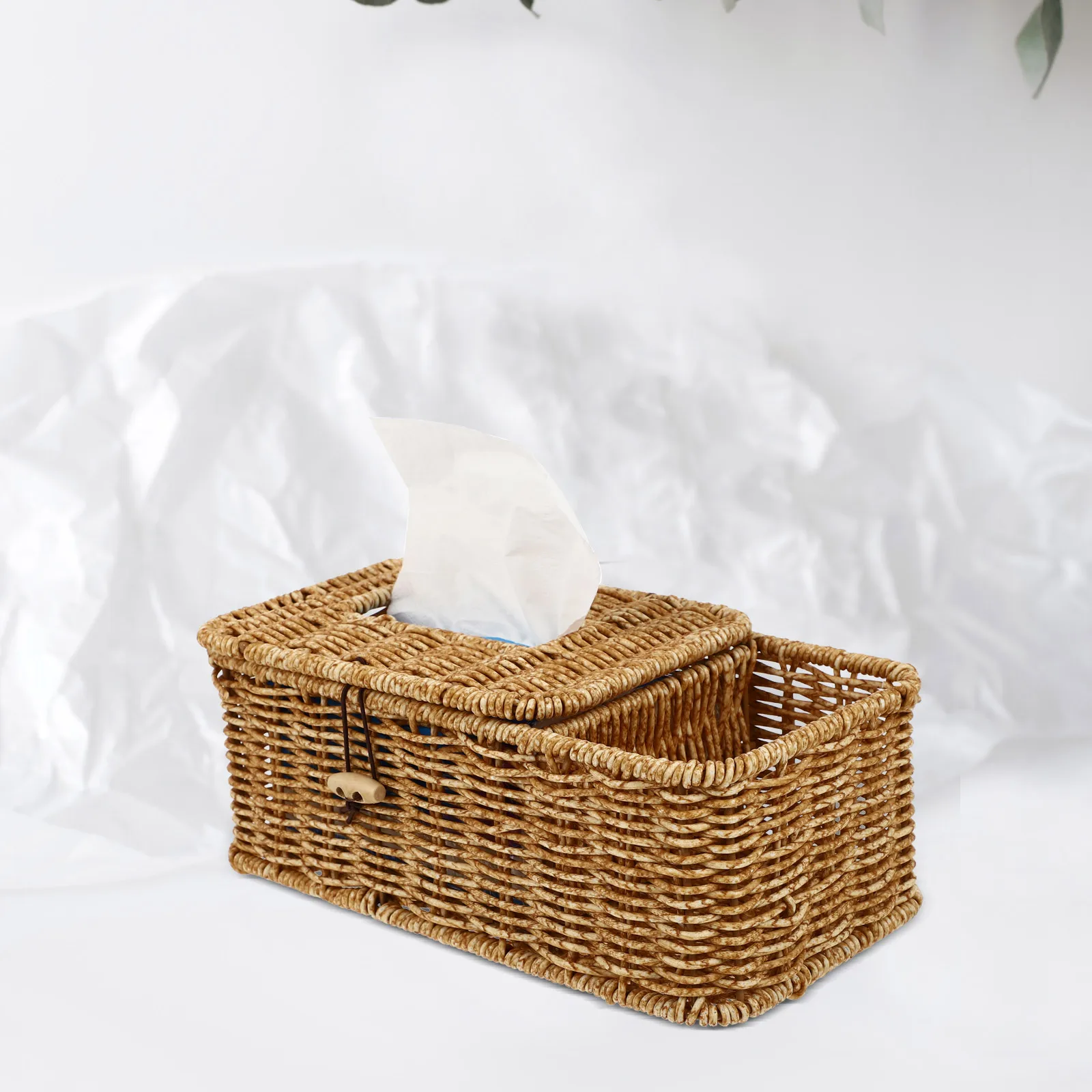 

Paper Towel Holder Tissue Box Storage Home Napkin Household Case Khaki Container