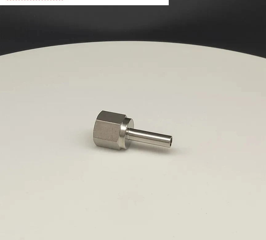 

316L stainless steel polished rod variable diameter joint 3/8NPT 1/4NPT inner wire outer wire to 1/4 straight rod welding joint