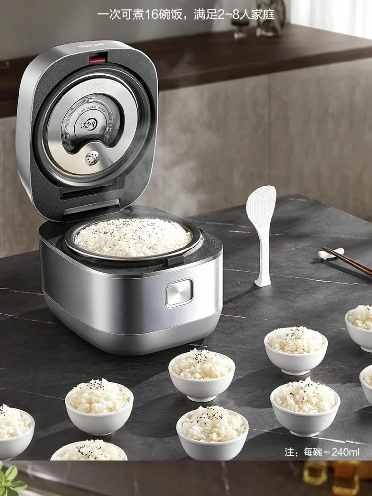 Rice cooker electric Food warmer Smart 3D Heating Electric lunch box 4L Uncoated Stainless steel electric Rice Cookers
