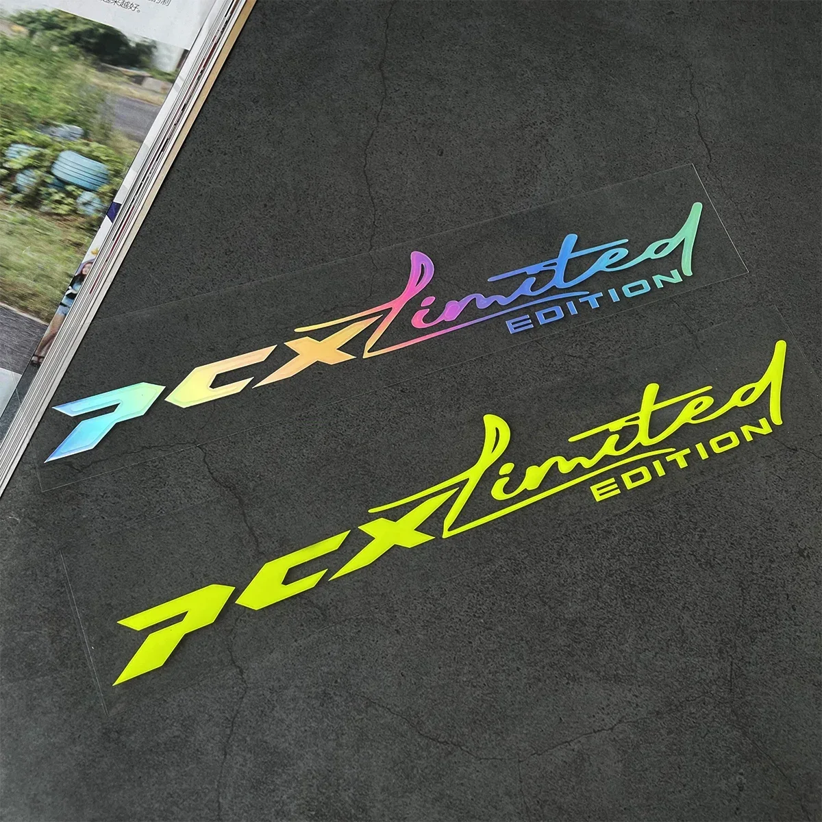 

Z.For Honda PCX125 PCX 150 160 Limited Edition Reflective Motorcycle Stickers Moto Scooter Head Body Windshield Decal Accessorie