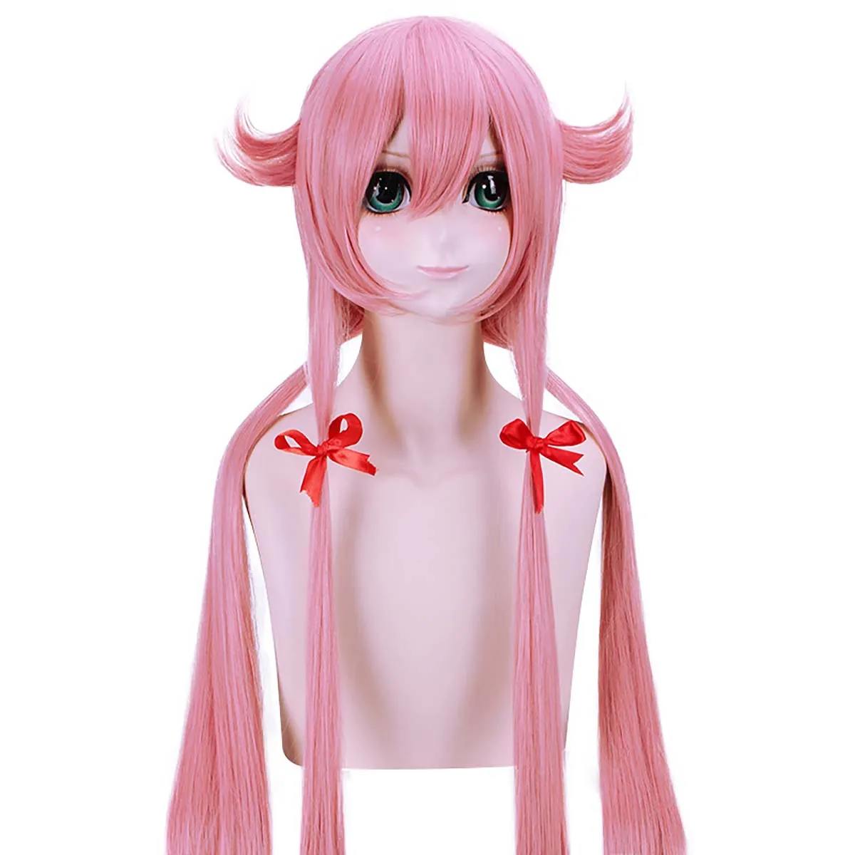 Women's Costume Props The Future Diary Cosplay Yuno Gasai Long Pink Straight Wig