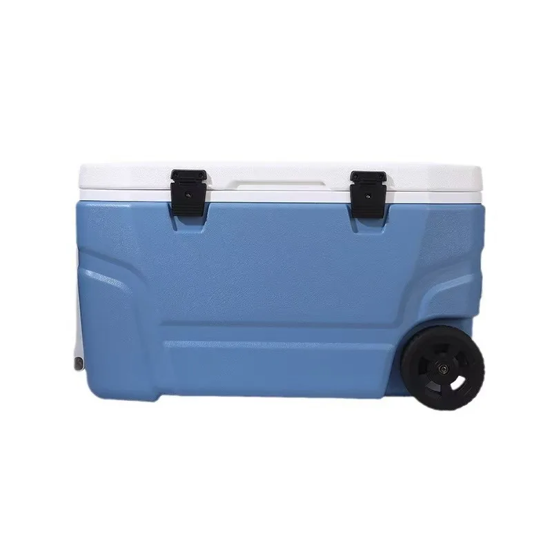 Wholesale Outdoor Cooler Box With Wheels Cold Chain Plastic Hard Cooler Box For Non-Medical Outdoor Camping Picnic Fishing