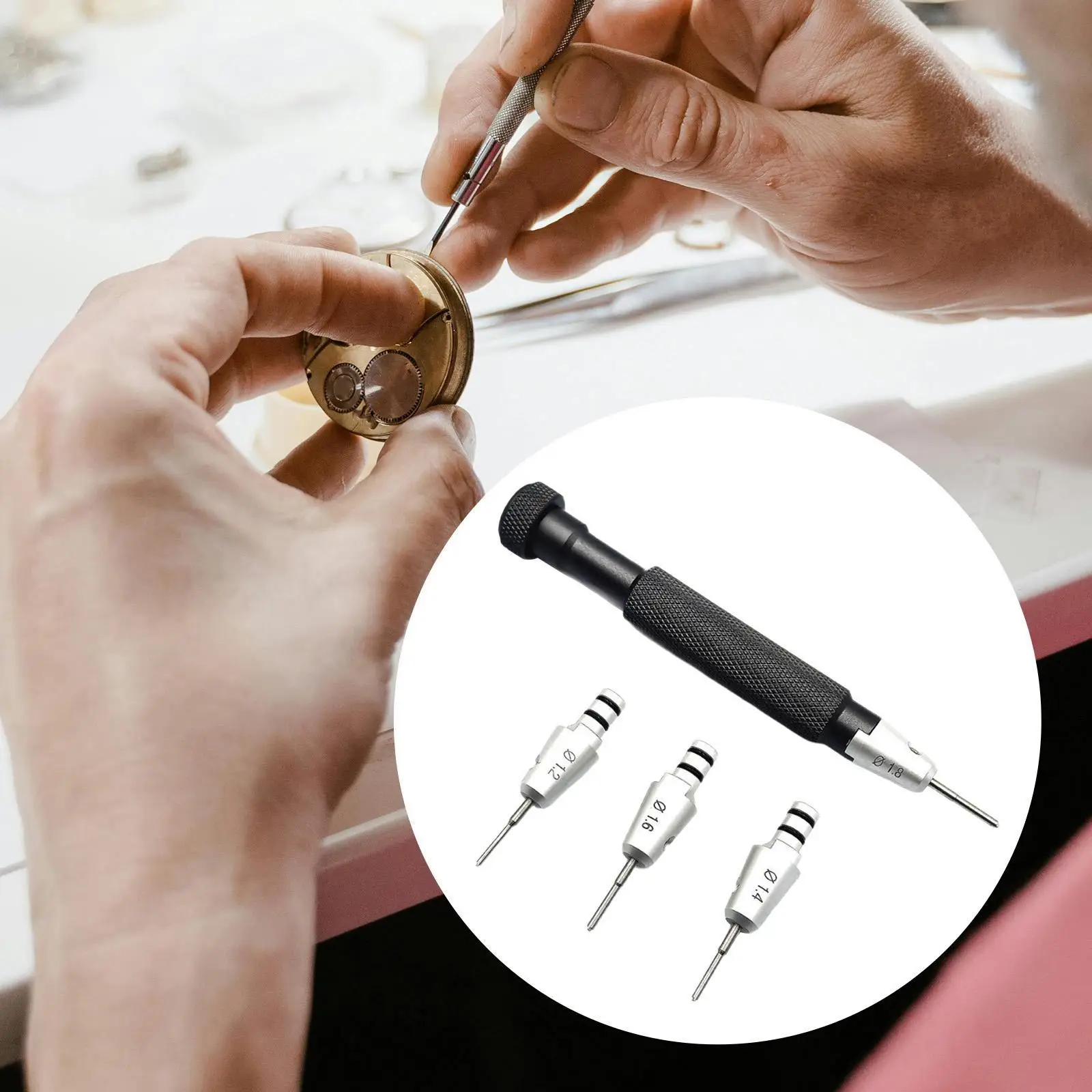 Watch Repair Screwdriver Kit Gadget Ergonomic Watchmaker Rubber Rings Replace for Jewelry Making Laptops Men Toys