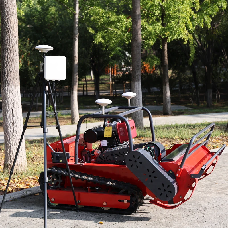 Customized Farm Lawn Mower Four stroke Electric Track Remote Control Lawn Mower Garden Lawn Mower