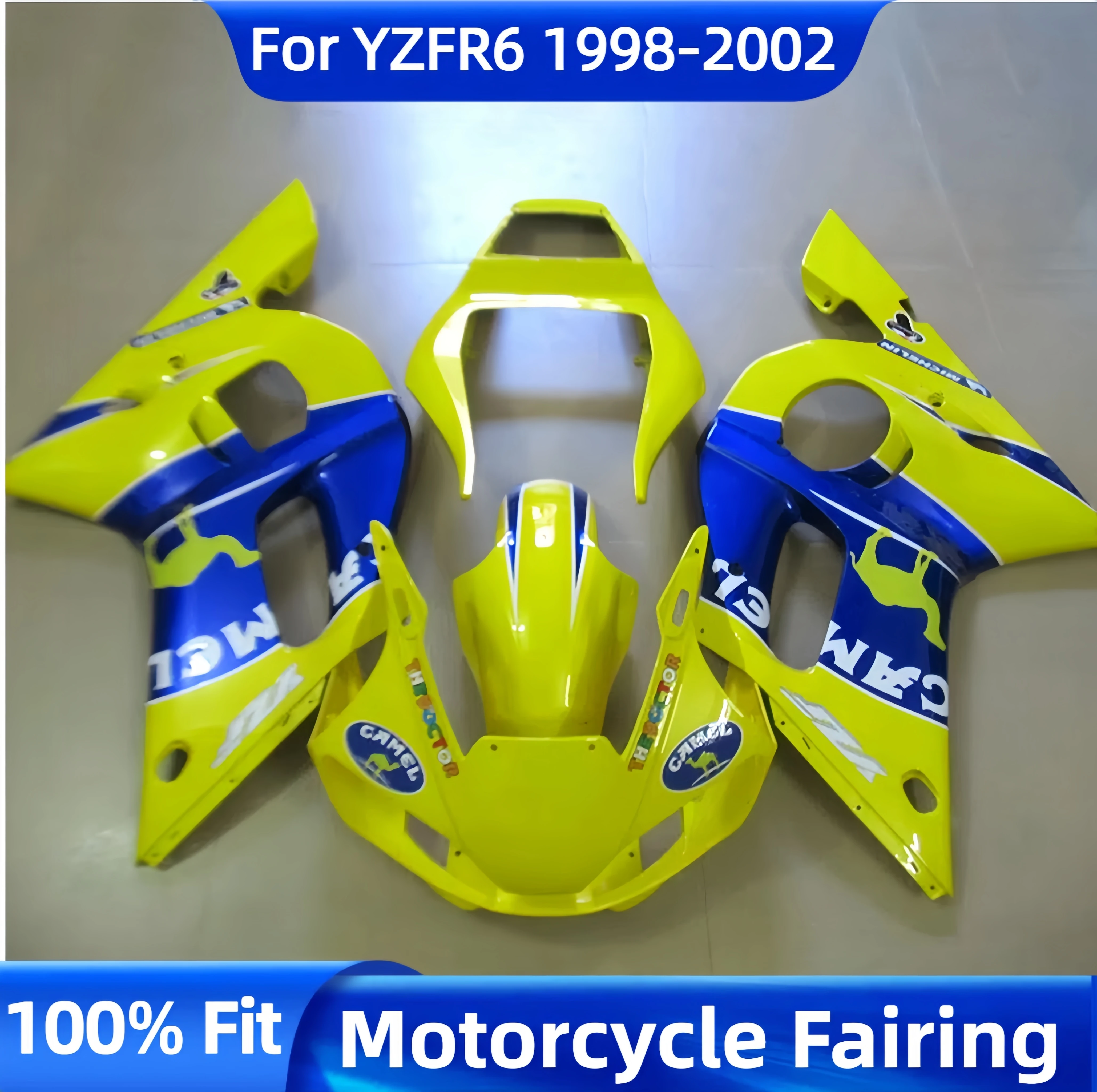 

hot selling Fairings kit for YAMAHA YZF R6 98 99 00 01 02 plastic parts yzfr6 fairing kits 1998 1999 2000 2001 2002