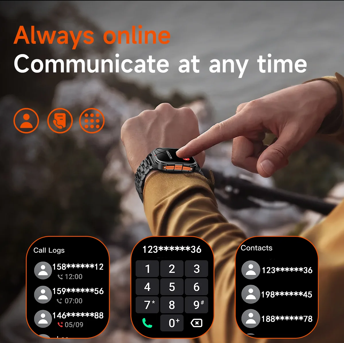 2025 Smart Watch Watch Global Version Men Women HD AMOLED Display Heart Rate Bluetooth Call Track Waterproof Sports Smart Watche