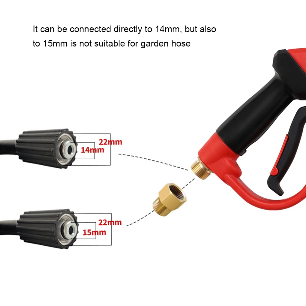 Removable Quick-plug Cleaning Gun Cleaning Machine Tool Pure Copper High-Pressure Water Gun With 5-color Nozzle Conversion Joint