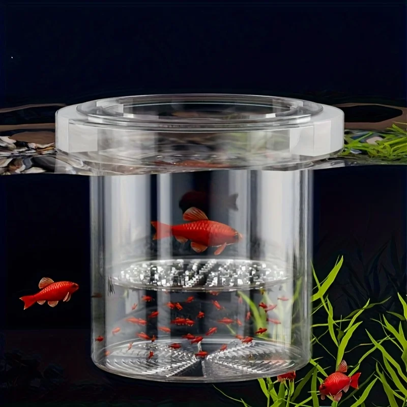 Floating Fish Breeding Isolation Box Aquarium Breeder Feeder Fish Tank Hatchery Incubator Fish Tank Transparent Incubator Box