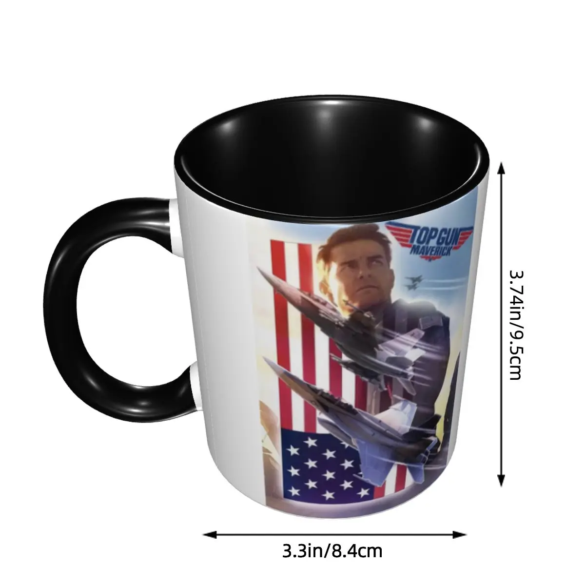 Top Gun Maverick Coffee Mug DIY Custom Action Adventure Tom Cruise Movie Ceramic Tea Milk Mug Cup