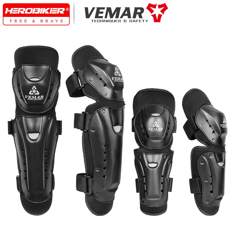 Four Season Off-road Motorcycle Protective Gear Racing Motorcycle Four Piece Set Anti Fall Long Elbow Pads And Knee Pads