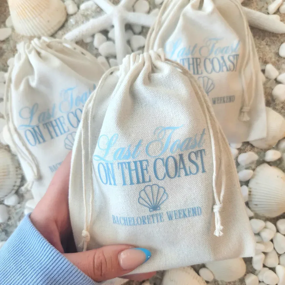 5pcs Last Toast on The Coast Hangover Kit Bridesmaid Favors Beach Wedding Bachelorette Party Supplies Bride Tribe Beach Decor