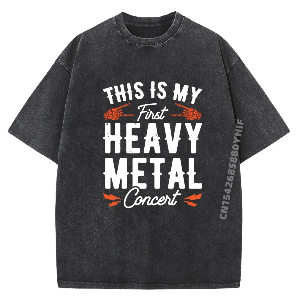 

Белая футболка This Is My First Concert, мужская футболка большого размера, мужская футболка с рисунком, свободная стираная одежда