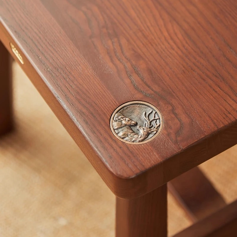 

Американская ретро-скамейка из массива дерева, современный простой табурет для переобувания у входа в дом.