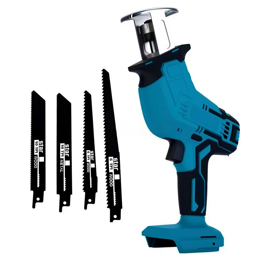 Electric Reciprocating Saw Electric Horse Knife Small Handheld Outdoor Cutting Saw Fit for Makita18V Battery