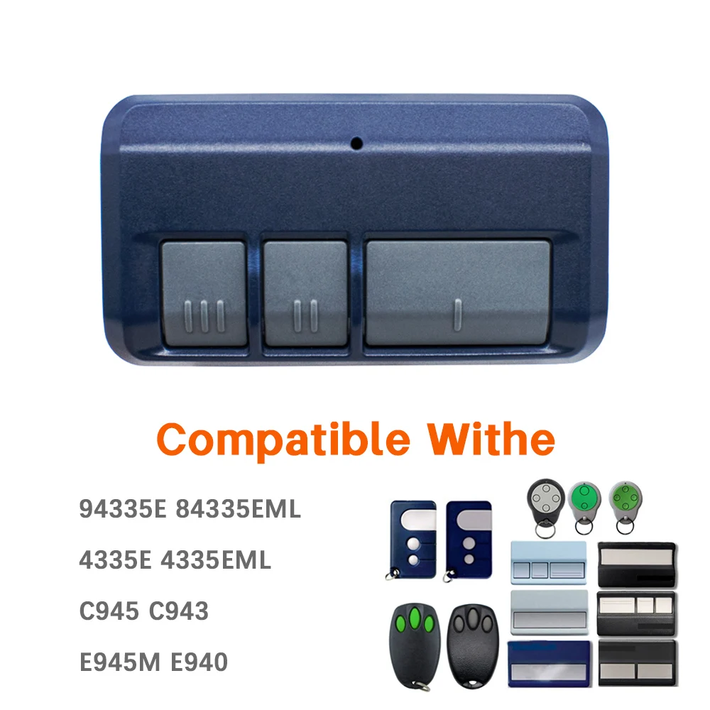 For 94335E 94333E 4335E 4330E 84335EML C945 CM842 Merlin+ 2.0 E945 E945M E950M E943M 433.92MHz Handheld Transmitter Garage key