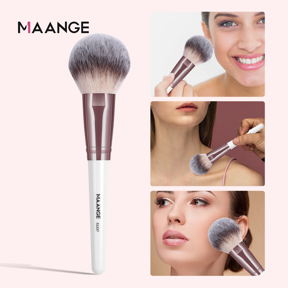 MAANGE 1PCS Foundation Makeup Brushes Bronzer Concealer Blush Brush for Liquid Soft Bristles Brush Cosmetic Makeup Tools