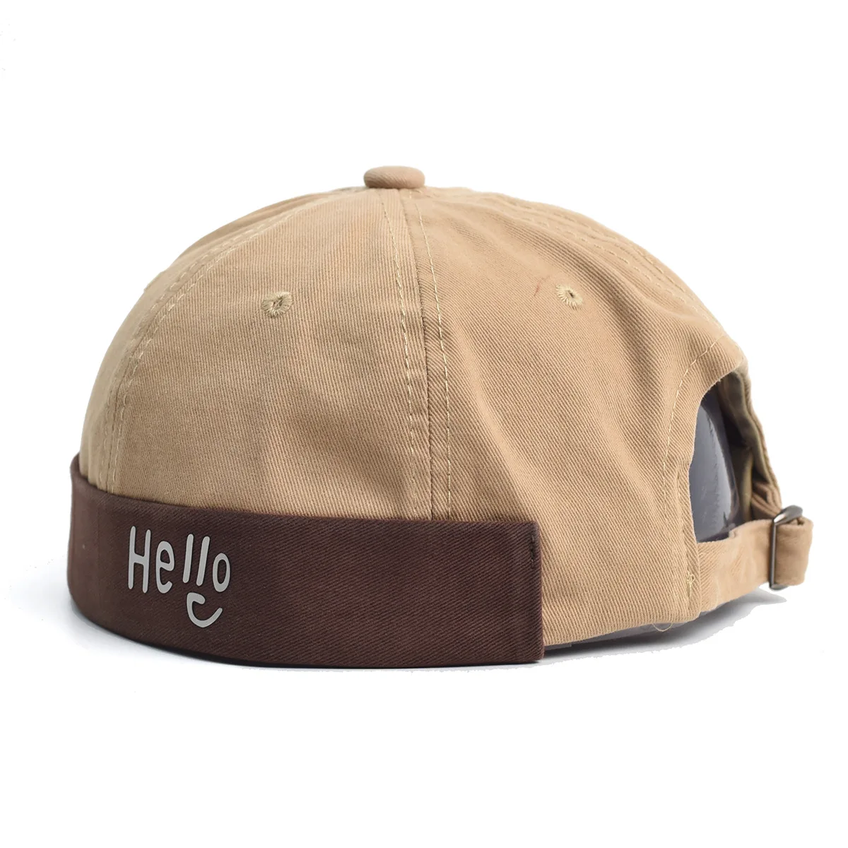 Men's Women's Brimless Beanies Hello Embroidery High Quality Cotton Skullies Cap Streetwear Fashion Loop Hats New
