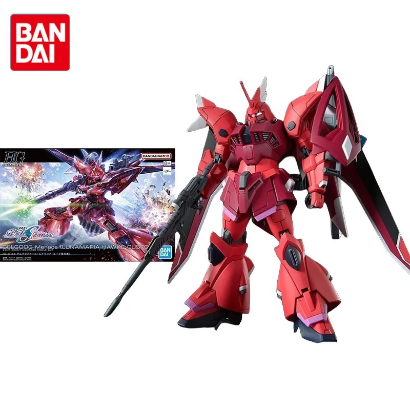 

Bandai Original Gundam Model Kit Anime Figure HG GELGOOG Menace(LUNAMARIA HAWKE CUSTOM)Action Figures Toys Gifts for Children