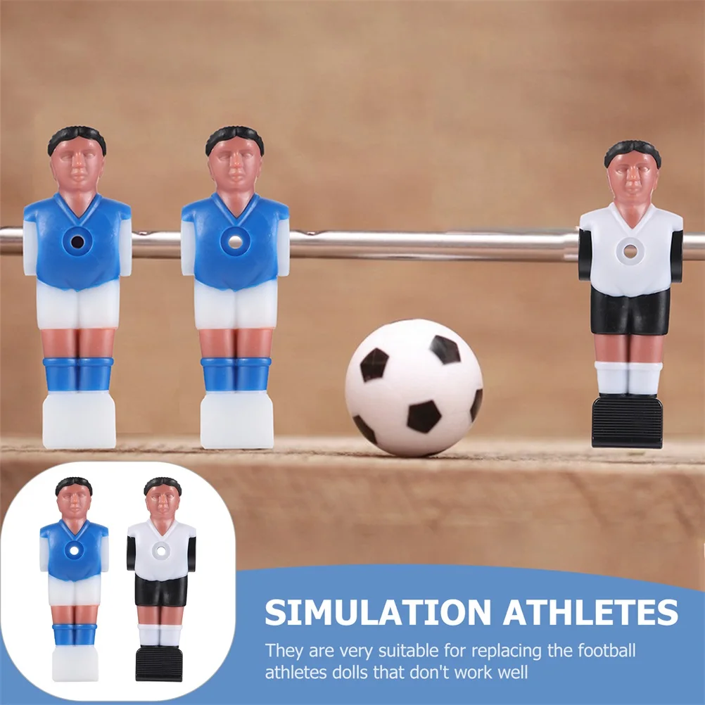 

16pcs Football Machine Wear-Resistant Foosball Players Bright Color Replacement for Table Game Accessory
