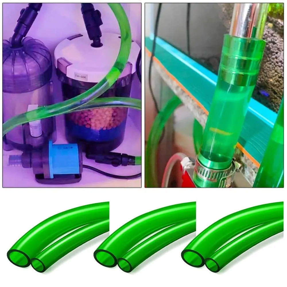 Green Green Hose Durable Material Flexible Tube Aquarium Hose 3/4/6/8 Point High-Quality Construction Filter Accessories Drain