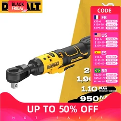 DEWALT 래칫 렌치, 원자 컴팩트, 브러시리스 1/2 인치, DCF512 엔지니어링 가변 속도 제어 무선 래칫 렌치