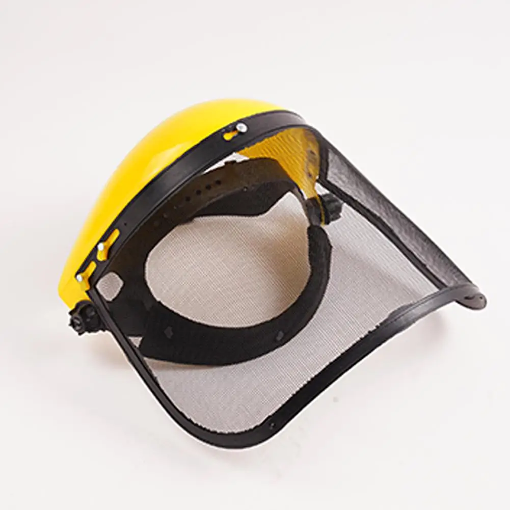 วัชพืชตัดหมวกสวนหญ้าTrimmerหมวกนิรภัยFull Faceลวดตาข่ายหน้ากากป้องกันเข้าสู่ระบบเครื่องตัดแปรงป่าไม้ป้องกัน