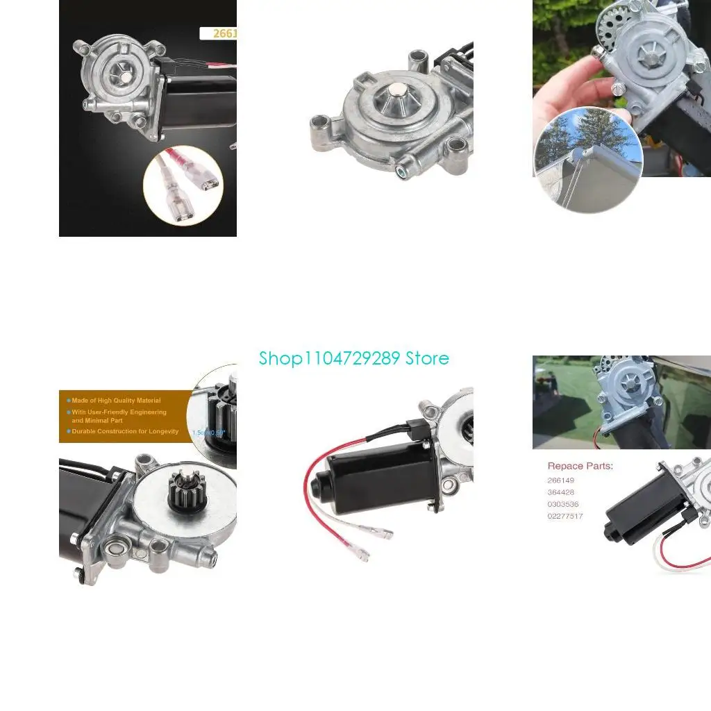 

D8KE Smooth & Efficient Motor 12V 75RPM Metal Motor 266149 for Trailers & Trucks