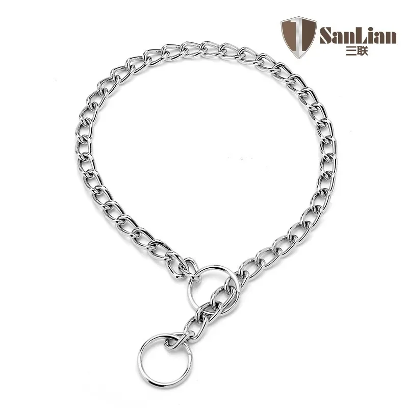 4 Size Stainless Steel Slip Chain Collar For Dog Adjustable Pet Accessories Small Medium Large Pitpull