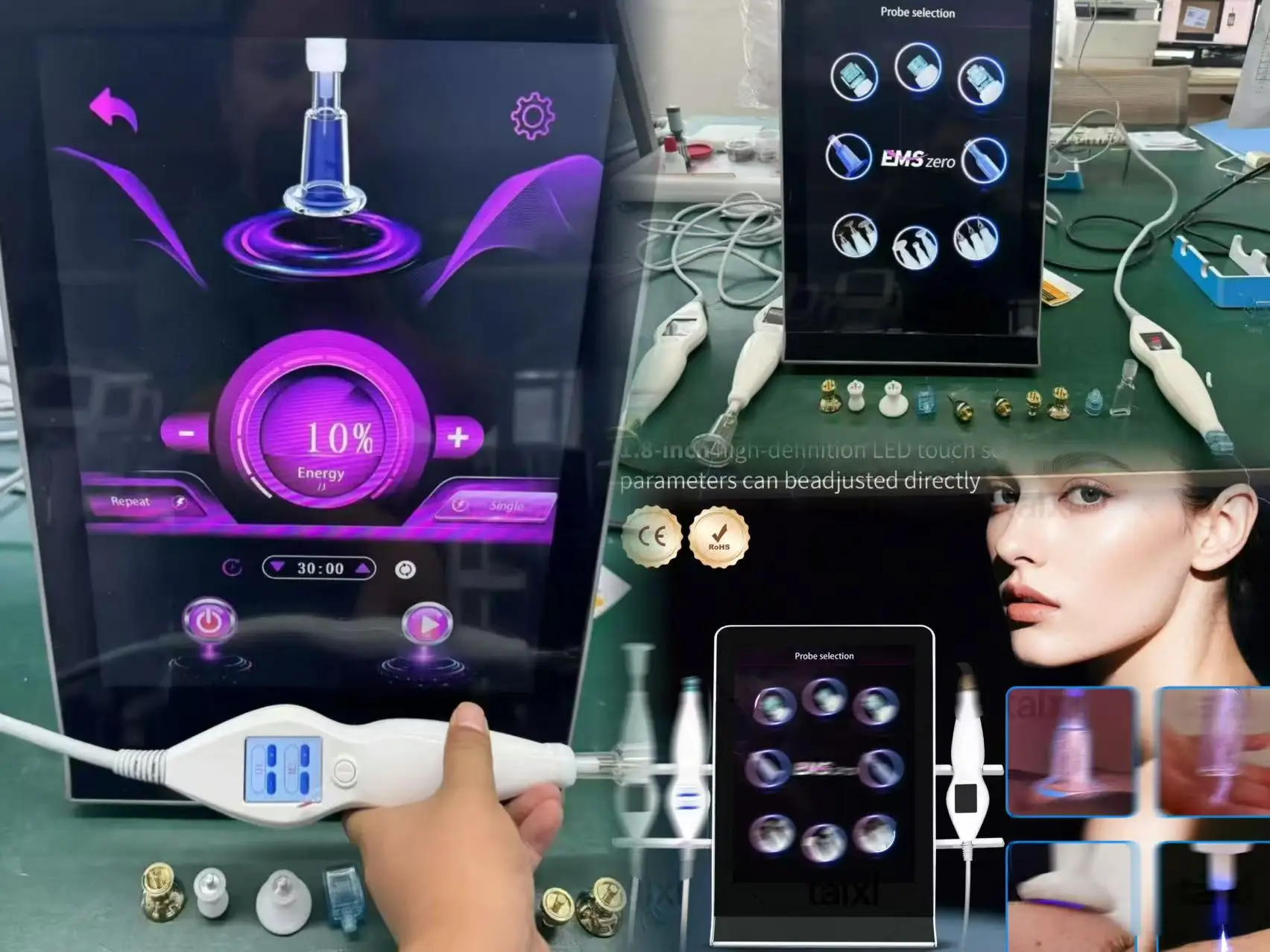 جهاز تجميل بلازما ساخن وبارد 8 في 1 لتجديد شباب البشرة وشد المسام وإزالة حب الشباب وتقليل التجاعيد #2