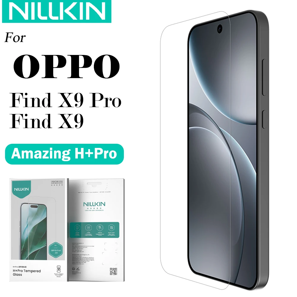 NILLKIN For OPPO Find X9 Pro Find X9 H + Pro Series Screen Tempered Glass 9H Anti Explosion Screen Protector Film