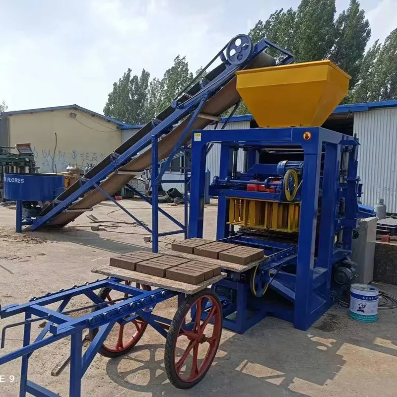 Brick Making Machine Hot Selling QTJ 4-26 Interlocking Paving Brick Production Molding Machine