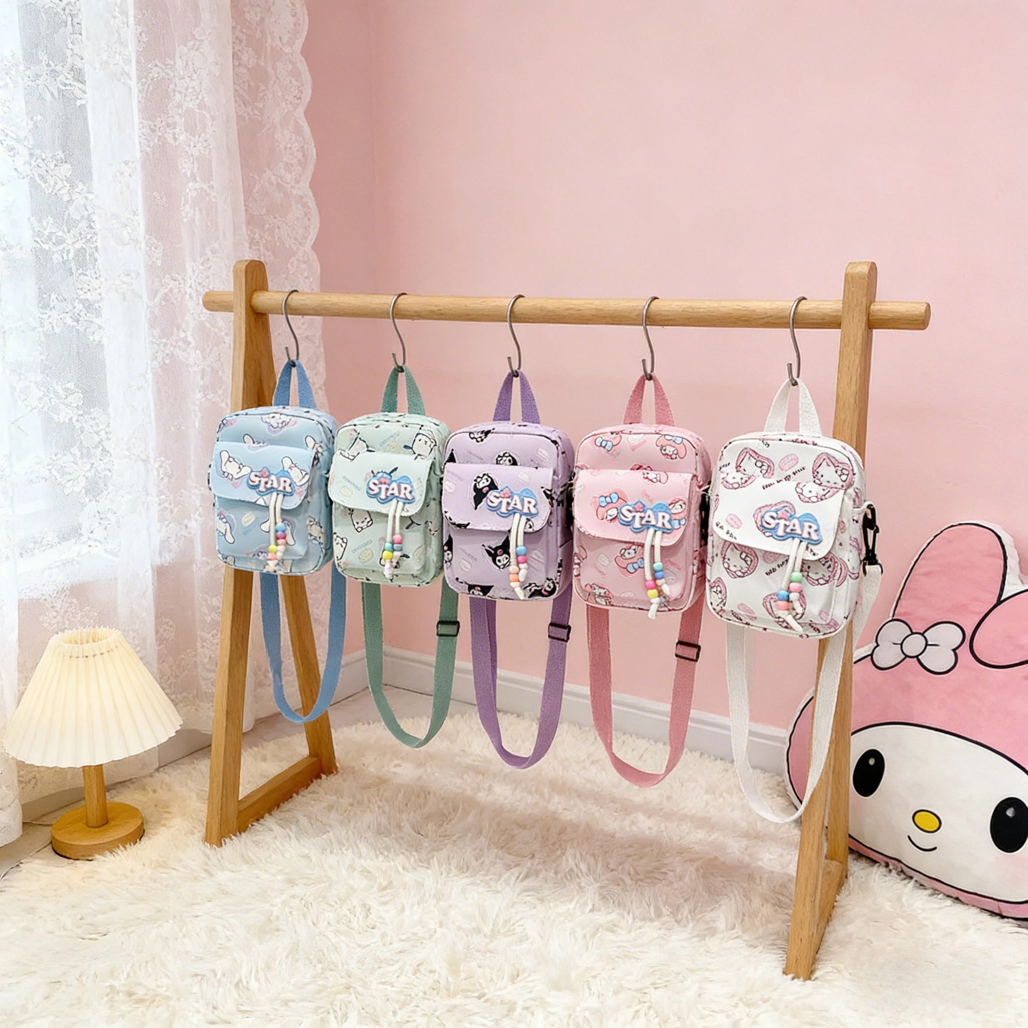 

Hello Kitty Fashion Shoulder Bag Kuromi Fashion Shoulder Bag Daily Commuting Use for Travel Convenience Travel Handbag