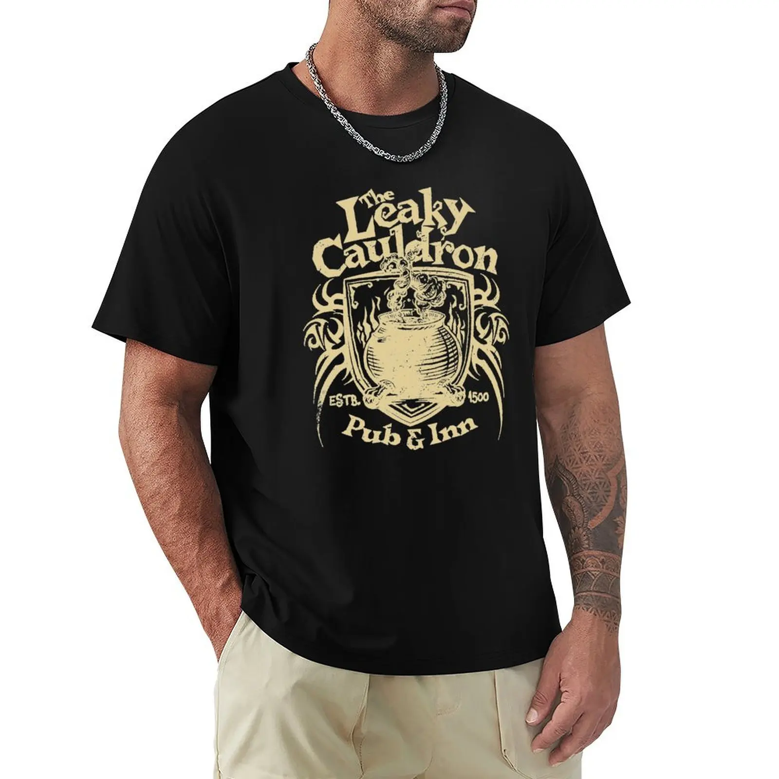 The Leaky Cauldron T-Shirt Plus Size Summer Short Sleeve T-Shirt