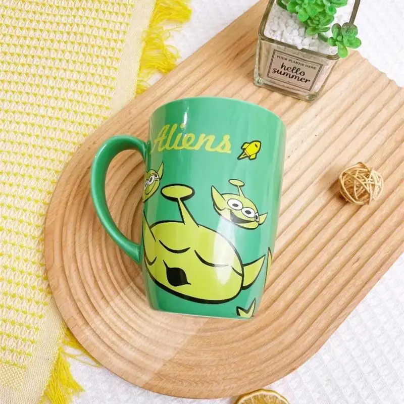 Kawaii Disney Anime Hobby Mickey Mouse Lotso Pooh Bear Porcelain Mug Office Drinking Cup Coffee Mug Gift for Girlfriend